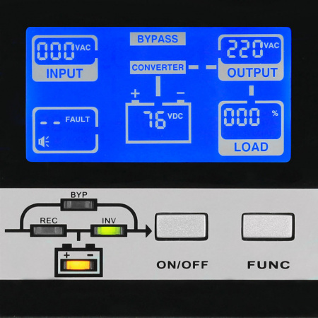 ИБП HIDEN EXPERT UDC92010S-RT, встроенные акб в корпусе (9А/ч х 16шт),10 kVA/10 kW (PF=1)