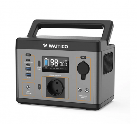 Wattico 300 cолнечный генератор (портативная электростанция Camp300 + Солнечная панель Wattico SP100)