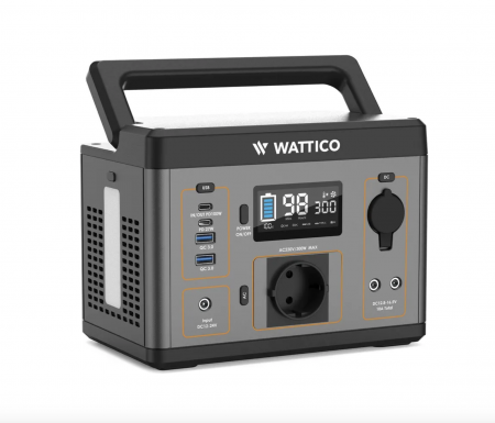 Wattico 300 cолнечный генератор (портативная электростанция Camp300 + Солнечная панель Wattico SP100)