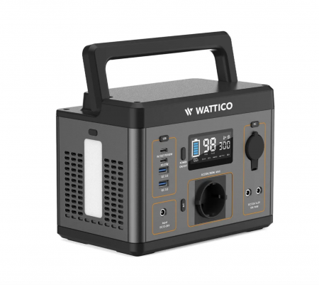 Wattico 300 cолнечный генератор (портативная электростанция Camp300 + Солнечная панель Wattico SP100)